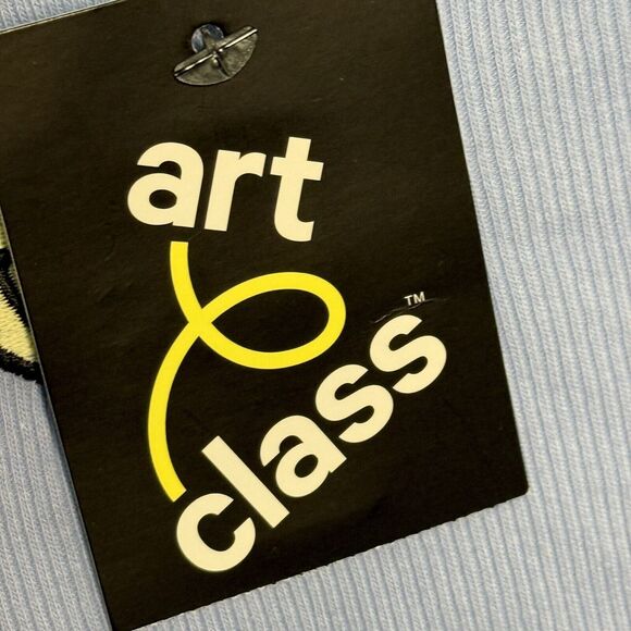 Art Class Girls Blue Long Sleeve Lightly Ribbed Smiley Shirt Size XL 14 New! - Picture 6 of 9